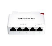 PoE Extender เข้า 1 ออก 4 (ยึดรางปีกนก) PoE Extender เข้า 1 ออก 4 (ยึดรางปีกนก)