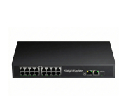 PoE Switch 16 Port 10/100 + 2 Gigabit Uplink + 1 SFP | 200W