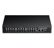PoE Switch 24 Port 10/100 + 2 Gigabit Uplink + 1 SFP | 300W