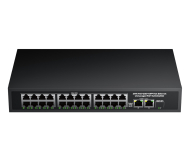 PoE Switch 24 Port 10/100 + 2 Gigabit Uplink + 1 SFP | 300W