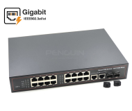 Gigabit PoE Switch 16 Port + 2 GE + 2SFP
