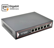 Gigabit PoE Switch 4 Port + 2 Uplink (isolation)
