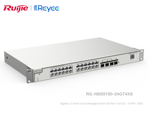 Reyee รุ่น RG-NBS5200-24GT4XS | Gigabit L3 Smart Cloud Managed Switch 28 Port (24 GE + 4 SFP+)