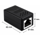 LAN RJ45 ตัวเมีย-ตัวเมีย รุ่น df541 สีดำ สำหรับเชื่อมต่อความยาวสายแลน