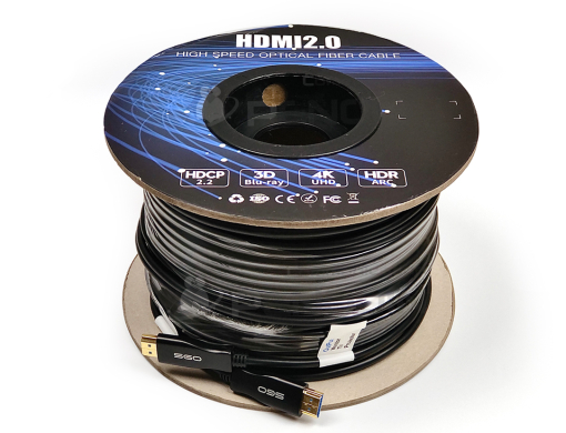 สาย HDMI ไฟเบอร์ออปติก 4K Version 2.0 (AOC) ยาว 100 เมตร