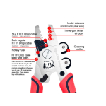 9-in-1 คีมปลอกสายไฟเบอร์ออปติก (Optical Fiber Stripper) ยี่ห้อ SIGNAL FIRE รุ่น ZSQ-09