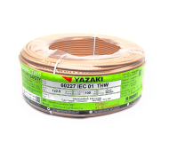 สายไฟ YAZAKI 60227 IEC 01 THW 1x2.5 ตร.มม. สีน้ำตาล ยาว 100 เมตร