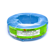 YAZAKI สายไฟ 60227 IEC 01 THW 1x4 (สีฟ้าอ่อน) ม้วน 100 เมตร