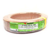 สายไฟ YAZAKI THW 1x6 สีน้ำตาล ยาว 100 เมตร