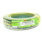 สายไฟ YAZAKI THW 1x6 สีเขียว/เหลือง ยาว 100 เมตร