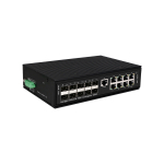 Gigabit Industrial L2 Managed Switch 8 GE + 10 GE (SFP) hasivo G1200W-8G-10S