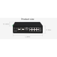 สวิตช์ Gigabit อุตสาหกรรมแบบ L2 จัดการได้ Hasivo รุ่น G1200W-8G-4S มาพร้อม 8 พอร์ต Gigabit Ethernet และ 4 พอร์ต SFP รองรับการใช้งานอุตสาหกรรม ทนต่ออุณหภูมิสูง