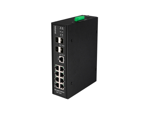 สวิตช์ Gigabit อุตสาหกรรมแบบ L2 จัดการได้ Hasivo รุ่น G1200W-8G-4S มาพร้อม 8 พอร์ต Gigabit Ethernet และ 4 พอร์ต SFP รองรับการใช้งานอุตสาหกรรม ทนต่ออุณหภูมิสูง