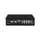 สวิตช์ Gigabit อุตสาหกรรมแบบ L2 จัดการได้ Hasivo รุ่น G1200W-8G-4S มาพร้อม 8 พอร์ต Gigabit Ethernet และ 4 พอร์ต SFP รองรับการใช้งานอุตสาหกรรม ทนต่ออุณหภูมิสูง