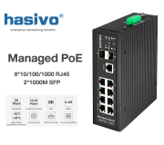 Industrial 8+2 Full Gigabit Managed PoE Switch | hasivo รุ่น G1200WP-8G-2S