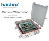 Waterproof Industrial Managed PoE Switch 4 POE + 2 SFP (IP68) กันน้ำ