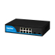 Full Gigabit PoE Switch 8 Port + 2 SFP (180W) ยี่ห้อ hasivo