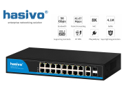 Full Gigabit 2SFP+18GE POE Switch (300W)