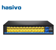 Fast Ethernet POE Switch 24 Port + 2 Gigabit Uplink | hasivo S2800P-24F-2G-SE