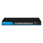 Full Gigabit PoE Switch 24 Port + 2GE + 2SFP (300W) ยี่ห้อ hasivo