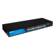 Full Gigabit PoE Switch 24 Port (10/100/1000M) ยี่ห้อ hasivo รุ่น S2800P-24G-2TS รองรับ 24 พอร์ต PoE และ 2 พอร์ต Uplink พร้อมพอร์ต SFP สำหรับการเชื่อมต่อที่รวดเร็ว มีการจ่ายไฟสูงสุด 300W