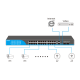 Full Gigabit PoE Switch 24 Port (10/100/1000M) ยี่ห้อ hasivo รุ่น S2800P-24G-2TS รองรับ 24 พอร์ต PoE และ 2 พอร์ต Uplink พร้อมพอร์ต SFP สำหรับการเชื่อมต่อที่รวดเร็ว มีการจ่ายไฟสูงสุด 300W