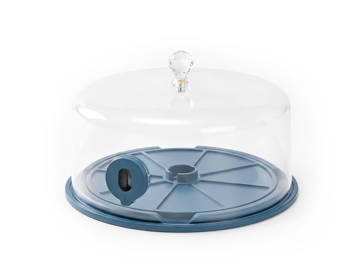 Dust-proof Tray for PVC Number Tube 0.5kg Rotating 360 ฝาครอบกันฝุ่นและฐานหมุนสำหรับม้วนปลอกพิมพ์เบอร์สาย 0.5kg