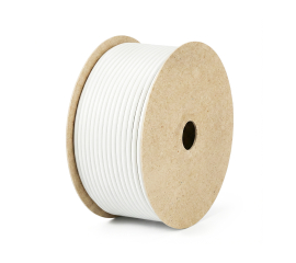 ท่อมาร์คสายไฟ PVC สีขาว 4 sq.mm ม้วน 0.5 kg. ยาว 35 เมตร