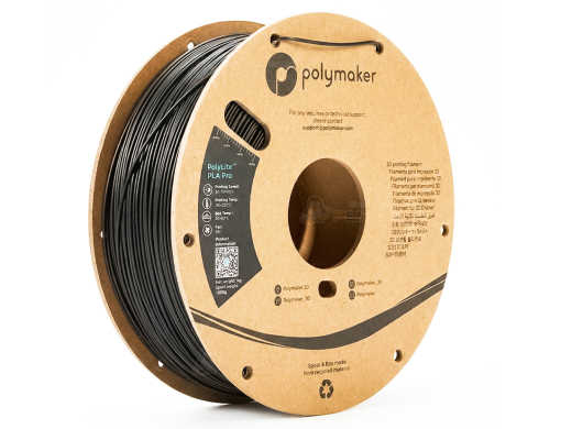 Polymaker PolyLite™ PLA Pro Black 1.75mm 1kg (SKU: PA07001) Polymaker PolyLite PLA Pro 1.75mm 1kg สีดำ เส้นพลาสติก 3D Filament คุณภาพสูง