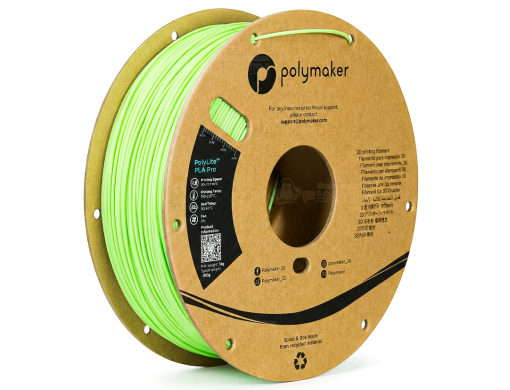 PolyLite™ PLA Pro 1.75mm 1KG Light Green เส้นพลาสติก PLA Pro สำหรับเครื่องพิมพ์ 3D จาก Polymaker