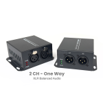 1-way (XLR) Balanced Audio Fiber Optic Extender 2 ช่อง
