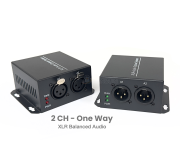 1-way (XLR) Balanced Audio Fiber Optic Extender 2 ช่อง