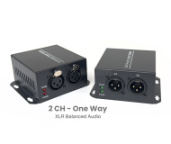 1-way (XLR) Balanced Audio Fiber Optic Extender 2 ช่อง