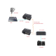 1-way (XLR) Balanced Audio Fiber Optic Extender 2 ช่อง