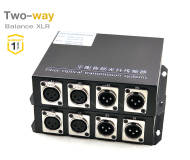2-Way (XLR) Balanced Audio Fiber Optic Extender 2 ช่อง