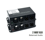 2-Way (XLR) Balanced Audio Fiber Optic Extender 2 ช่อง
