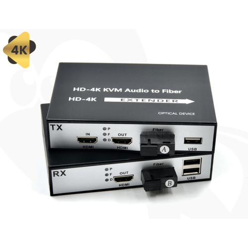 4K HDMI Fiber Optic Extender + USB + Loop Out |ราคา 3,200 บาท