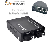 Gigabit Ethernet Fiber Switch 2RJ45 UTP + 2 SC 1.25g (Tx13/Rx15) - 20KM