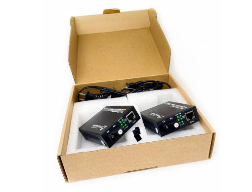 Gigabit Media Converter AB 3KM Single Mode WDM รุ่น PENGUIN PENGUIN Gigabit Media Converter AB 3KM Single Mode WDM 10/100/1000 SC Fiber Converter