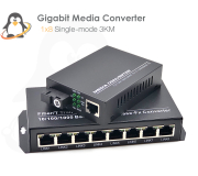 1x8 Gigabit WDM Media Converter (3KM)