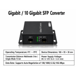 10G SFP to SFP OEO Media Converter ตัวแปลงและทวนสัญญาณไฟเบอร์ออฟติก (100M-10G) 10G SFP to SFP OEO Media Converter ตัวแปลงและทวนสัญญาณไฟเบอร์ออฟติก (100M-10G)