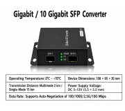 10G SFP to SFP OEO Media Converter ตัวแปลงและทวนสัญญาณไฟเบอร์ออฟติก (100M-10G)