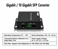 10G SFP to SFP OEO Media Converter ตัวแปลงและทวนสัญญาณไฟเบอร์ออฟติก (100M-10G)