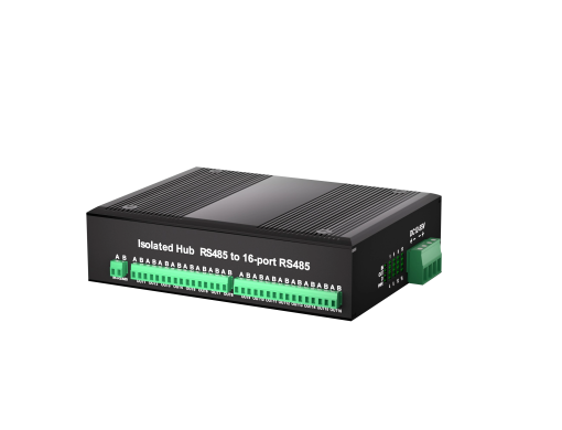 ฮับ RS485 อุตสาหกรรมแบบ Isolated 16 พอร์ต (1 in 16 Out) รองรับไฟ 12-55 VDC