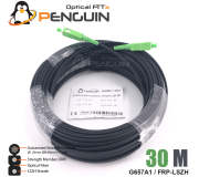 สายไฟเบอร์ออฟติก 1 คอร์ SC/APC (สายสลิงฝอย 0.4*7) ยาว 30 เมตร