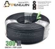 สายไฟเบอร์ออปติก 1 คอร์ SC/APC (สายสลิงฝอย 0.4*7) ยาว 300 เมตร