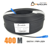 สายไฟเบอร์ออปติก 1 คอร์ SC/UPC (สายสลิงฝอย 0.4*7) ยาว 400 เมตร