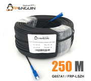 สายไฟเบอร์ออฟติก 1 คอร์ SC/UPC (สายสลิงฝอย 0.4*7) ยาว 250 เมตร