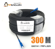 สายไฟเบอร์ออฟติก 1 คอร์ SC/UPC (สายสลิงฝอย 0.4*7) ยาว 300 เมตร