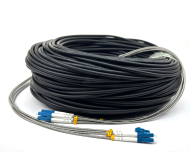 สายไฟเบอร์ออฟติก LC/UPC แบบ 4 Core ขนาด 5.0 mm ยาว 100 เมตร
